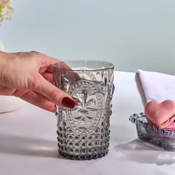 Karaca Wasserglas-Moise Acryl Trinkglas, 400 ml, Anthrazit Anthracıt01