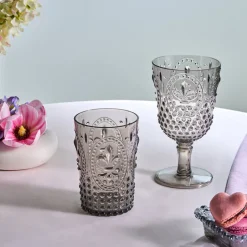 Karaca Weingläser & Kelchglas-Moise Acryl Weinglas, 450 ml, Anthrazit Anthracıt01