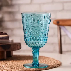 Karaca Weingläser & Kelchglas-Moise Becher Acryl 450 Ml Blau Blau01