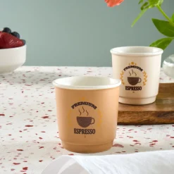 Karaca Mokka & Espressotassen Set-Monet Soft Espressotassen-Set, 4 Personen, 4-teilig, 90 ml Multıfarben