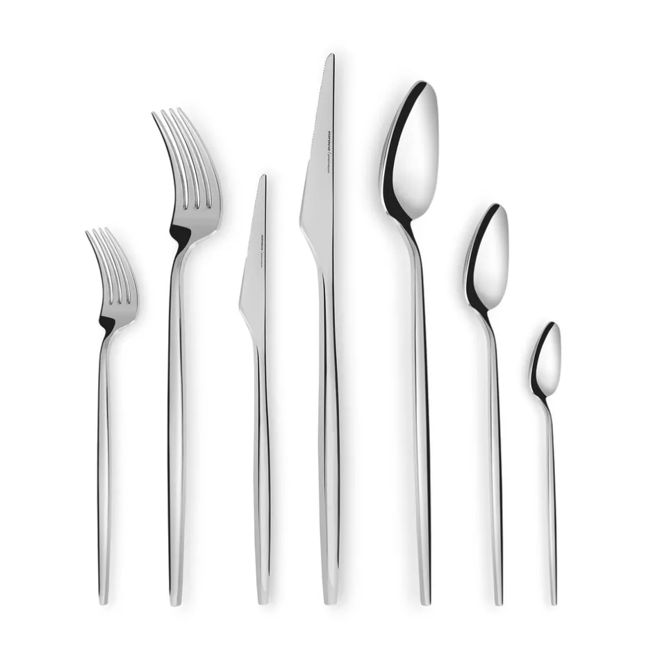 Karaca Bestecksets Für 12 Personen-Moongate 316+ 84-Teiliges Premium Besteckset für 12 - In Box Platın