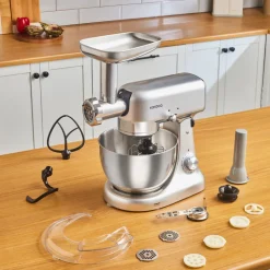 Karaca Küchenchef-Multicast Plus Gießen Hackfleisch Mahlen / Wurst Wurst / Kibbeh / Cookie Apparat Teig Kneten Maschine Silber 5Lt Sılber