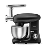 Karaca Küchenchef-Multichef Standmixer Shiny Black Küchenchef 1900 W 5,5 l (mit Hackfleisch-/Sucuk-Wurst-/Fleischklößchenaufsatz)