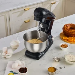 Karaca Küchenchef-Multichef Standmixer Shiny Black Küchenchef 1900 W 5,5 l (mit Hackfleisch-/Sucuk-Wurst-/Fleischklößchenaufsatz)