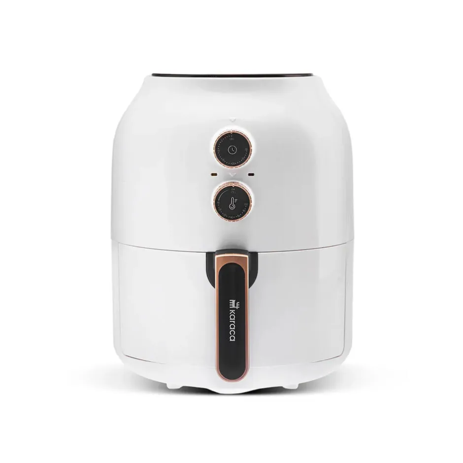 Karaca Heißluftfritteuse - Airfryer-Multifry Weiß Heißluftfritteuse Ölfreie Fritteuse, 3.5L, 1300W Weıß