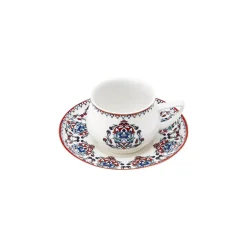 Karaca Mokka & Espressotassen Set-Nakkaş 12-teiliges Espressotassen-Set für 6 Personen Rot02