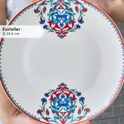 Karaca Frühstücksset Für 6 Personen-Nakkaş 26-teiliges 6-Personen Frühstücksset Multıcolor