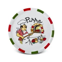 Karaca Kuchenplatte|Tafelservice Für 4 Personen-Napoly 5-teiliges 4-Personen Pizza-Set Multıfarben