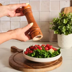 Karaca Salz Und Pfefferstreuer-Naturegrind Holz Gewürzmühle