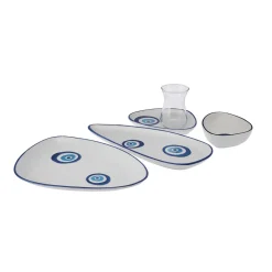 Karaca Frühstücksset Für 6 Personen-Nazar 24-teiliges Frühstücks-/Servier-Set für 6 Personen Multıfarben