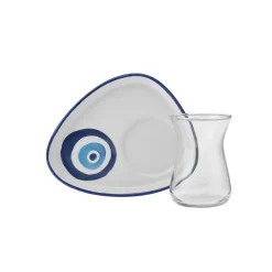 Karaca Frühstücksset Für 6 Personen-Nazar 24-teiliges Frühstücks-/Servier-Set für 6 Personen Multıfarben
