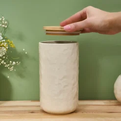 Karaca Vorratsbehälter-Nebula Vorratsdose, 18 cm, Beige