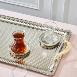 Karaca Teegläser Sets-Nehir 19-teiliges Teeservice Multıfarben