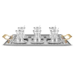 Karaca Teegläser Sets-Nehir 19-teiliges Teeservice Multıfarben