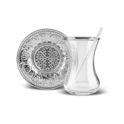 Karaca Teegläser Sets-Nehir 19-teiliges Teeservice Multıfarben