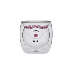 Karaca Wasserglas-Neujahr Pia Mr. Bär Wasserglas 250 ml Multıfarben