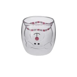 Karaca Wasserglas-Neujahr Pia Mr. Bär Wasserglas 250 ml Multıfarben