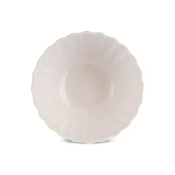 Karaca Schüssel/Bowl-New Daisy Müsli-/Suppenschale aus Steinzeug mit Reaktivglasur, 15,5 cm, Weiß Beyaz
