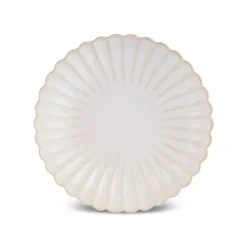 Karaca Pastateller-New Daisy Pasta-Schale aus Steinzeug mit Reaktivglasur, 22,5 cm, Weiß Beyaz
