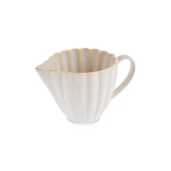 Karaca Mugs & Kaffeebecher-New Daisy Steinzeug-Milchkännchen mit Reaktivglasur, 150 ml, Weiß Beyaz