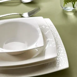 Karaca Tafelservice Für 6 Personen-New Flava 6 Personen Geschirrset, 24 Teilig, Porzellan Weıß01