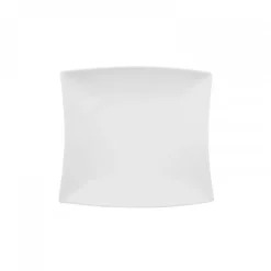 Karaca Frühstücksgeschirr|Frühstücksset Für 6 Personen-New Perfect White für 6 Personen Quadrat Frühstücksset und Servierschalen, 26 Teilig Weıß01
