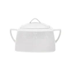 Karaca Tafelservice Für 12 Personen-New Suha Creme 60-teiliges Porzellan Geschirr Set Quadratisch für 12 Personen Weıß01