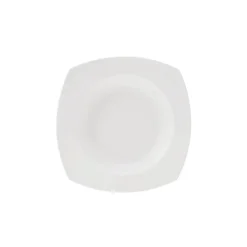 Karaca Tafelservice Für 12 Personen-New Suha Creme 60-teiliges Porzellan Geschirr Set Quadratisch für 12 Personen Weıß01