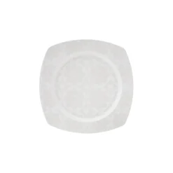 Karaca Tafelservice Für 12 Personen-New Suha Creme 60-teiliges Porzellan Geschirr Set Quadratisch für 12 Personen Weıß01