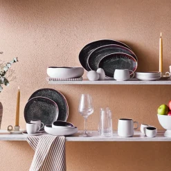 Karaca Servierplatte-New White Galactic 24 cm Servierplatte Weıß