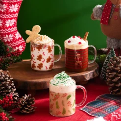 Karaca Mugs & Kaffeebecher-New Year Weihnachten Ingwer Becher, 410ml, Multi Multıfarben