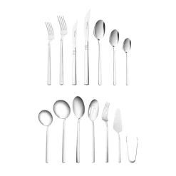 Karaca Bestecksets Für 12 Personen-Nil Elegance Besteckset für 12 Personen, 91 Teilig Sılber