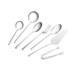Karaca Bestecksets Für 12 Personen-Nil Elegance Besteckset für 12 Personen, 91 Teilig , Silber Sılber
