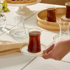 Karaca Teegläser Sets-Nilüfer 12-teilige Teeset Klar