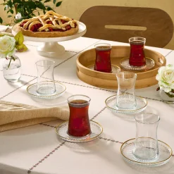 Karaca Teegläser Sets-Nilüfer 12-teilige Teeset Klar
