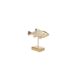 Karaca Deko-Objekte-Nova (Fish) Fischförmiges Dekoratives Objekt/ Ornament 25x1 Gold