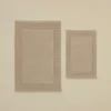 Karaca Badematten-Odetta Badematten-Set, 60x90 cm + 40x60 cm, Ecru
