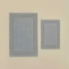 Karaca Badematten-Odetta Badvorleger-Set, 60 × 90 cm + 40 × 60 cm, Grau