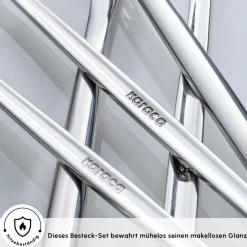 Karaca Bestecksets Für 6 Personen-Orion Platin 30-teiliges Besteckset für 6 Personen Platın
