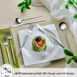 Karaca Bestecksets Für 12 Personen-Orion Silver 60-teiliges Besteckset für 12 Personen Sılver