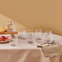 Karaca Gläser-Sets-Orlando 420 Ml 6 Teiliges Wasserglas Set Multıfarben