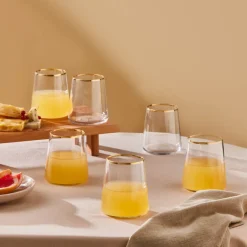 Karaca Gläser-Sets-Orlando 420 Ml 6 Teiliges Wasserglas Set Multıfarben