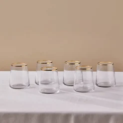 Karaca Gläser-Sets-Orlando 420 Ml 6 Teiliges Wasserglas Set Multıfarben