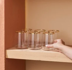 Karaca Gläser-Sets-Orlando 420 Ml 6 Teiliges Wasserglas Set Multıfarben