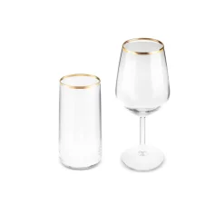 Karaca Gläser-Sets-Orlando 12-Personen 25-Teiliges Glas-Set Klar