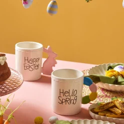 Karaca Mugs & Kaffeebecher-Osterbecher Hello Spring, Tasse, 540ML Multıfarben