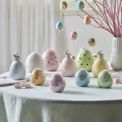 Karaca Deko-Objekte-Ostern Keramische Dekorative Rosa Trinket 9cm Grün01
