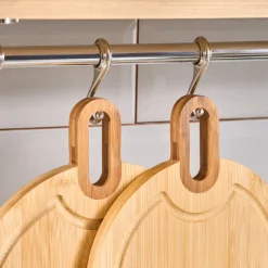 Karaca Schneidebretter-Ovelcut 2-teiliges Bambus-Schneidebrett-Set, Holz