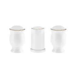 Karaca Tafelservice Für 12 Personen-Pablo New Generation Bone Dinner Set für 12 Personen 59 Teiliges Gold