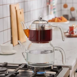 Karaca Teekannen-Panora Glas Teekanne Farblös